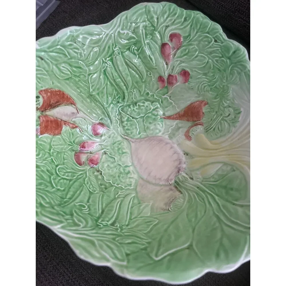 Royal Winton Grimwades Serving Bowl Vintage Crazing Vegetable Theme Farmhouse 9”